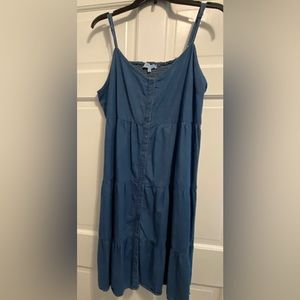 Denim tiered dress